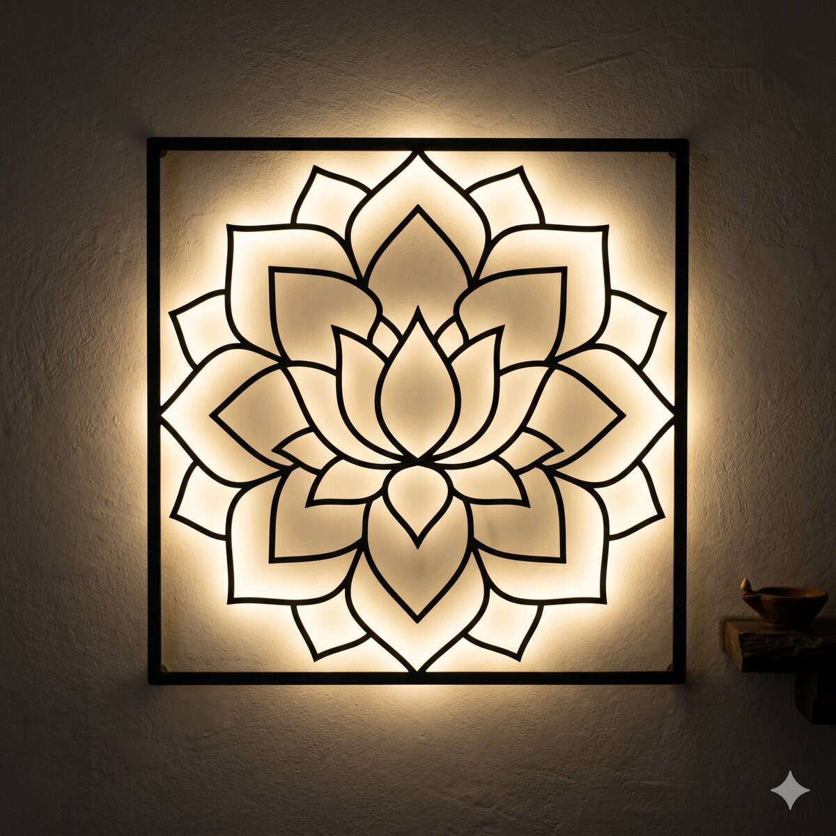 Lotus Mandala - Sacred geometry wall art